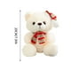 thumbnail image 3 of Fiudx Oso de Peluche Navideño de Rayas Verdes y Blancas con Gorro de Papá Noel, Tela Suave y Acogedora, Adorable Decoración, Regalo Navideño, Versátil para La Hora de Dormir y Fiestas, Tamaño 20 X 25, 3 of 6