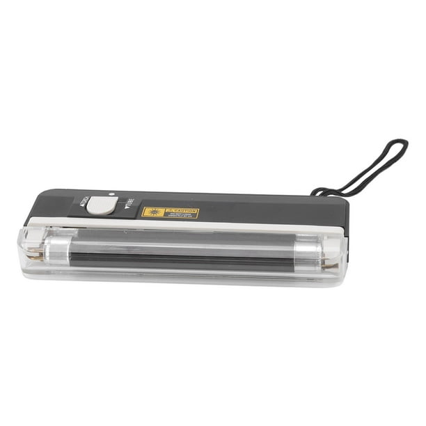 Detector de dinero UV con luz, identificación precisa, 2 en 1, portátil, con función de linterna para el hogar y la tienda.