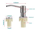 thumbnail image 3 of Dispensador de jabón para fregadero de cocina y kit de tubo (níquel cepillado), el tubo se conecta directamente a la botella de jabón (sin botella), 3 of 5