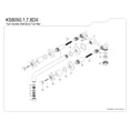 thumbnail image 6 of Kingston Brass KS8057DX Concord Two-Handle 3-Hole Wall Mount Roman Tub Faucet in Brushed Brass, 6 of 7