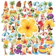 thumbnail image 3 of 35pcs-50pcs Colorful Stationery Stickers Summer Kids Stickers Tropical Teacher Reward Stickers for Laptop Suitcase Luggage, 3 of 9