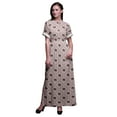 thumbnail image 1 of Bimba Robe Longue en Rayonne Feuilles/floral & Diamant Géométrique pour Femmes Boho Plage Cocktail Fête Robe Fendue maxi-Grande, 1 of 6