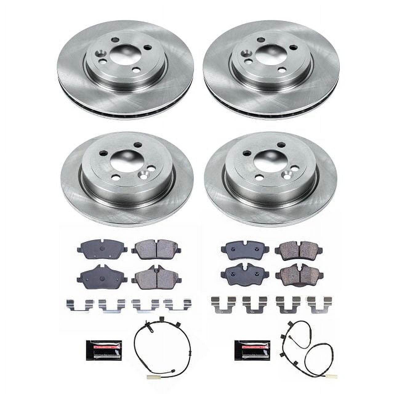 PowerStop Front and Rear Stock Replacement Brake Pad and Rotor Kit Fits: MINI COOPER Select Models KOE8914