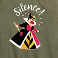 thumbnail image 2 of Alice In Wonderland - Queen Of Hearts Silence - Women's Short Sleeve Graphic T-Shirt, 2 of 4