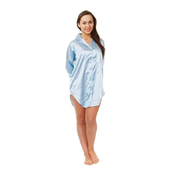 Up2date Fashion - Up2date Fashion's Women's Satin Nightshirt - Walmart