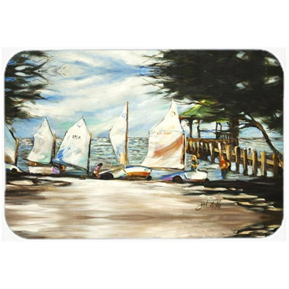 Sailing Lessons Sailboats Mouse Pad, Hot Pad & Trivet