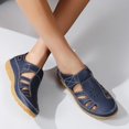 thumbnail image 3 of Women's Flat Shoes | Hollow Out Breathable with Adjustable Strap, Comfortable Casual Driving Shoes for Work, 3 of 14