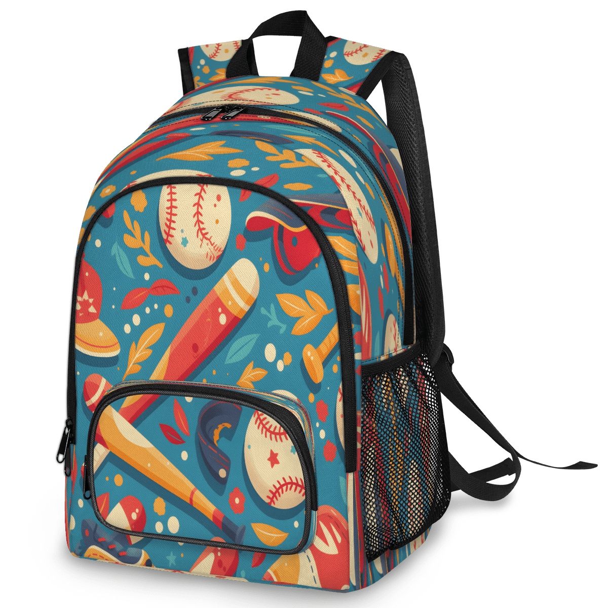Herdesigns Baseball Laptop Backpack for Women Men, 18.3 Inch Sport Large Computer Backpacks Fashion Teacher Nurse Bag Casual Daypack for Work Travel
