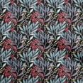 thumbnail image 1 of oneOone Cotton Cambric Dusty Blue Fabric Leaves Quilting Supplies Print Sewing Fabric By The Yard 56 Inch Wide, 1 of 6