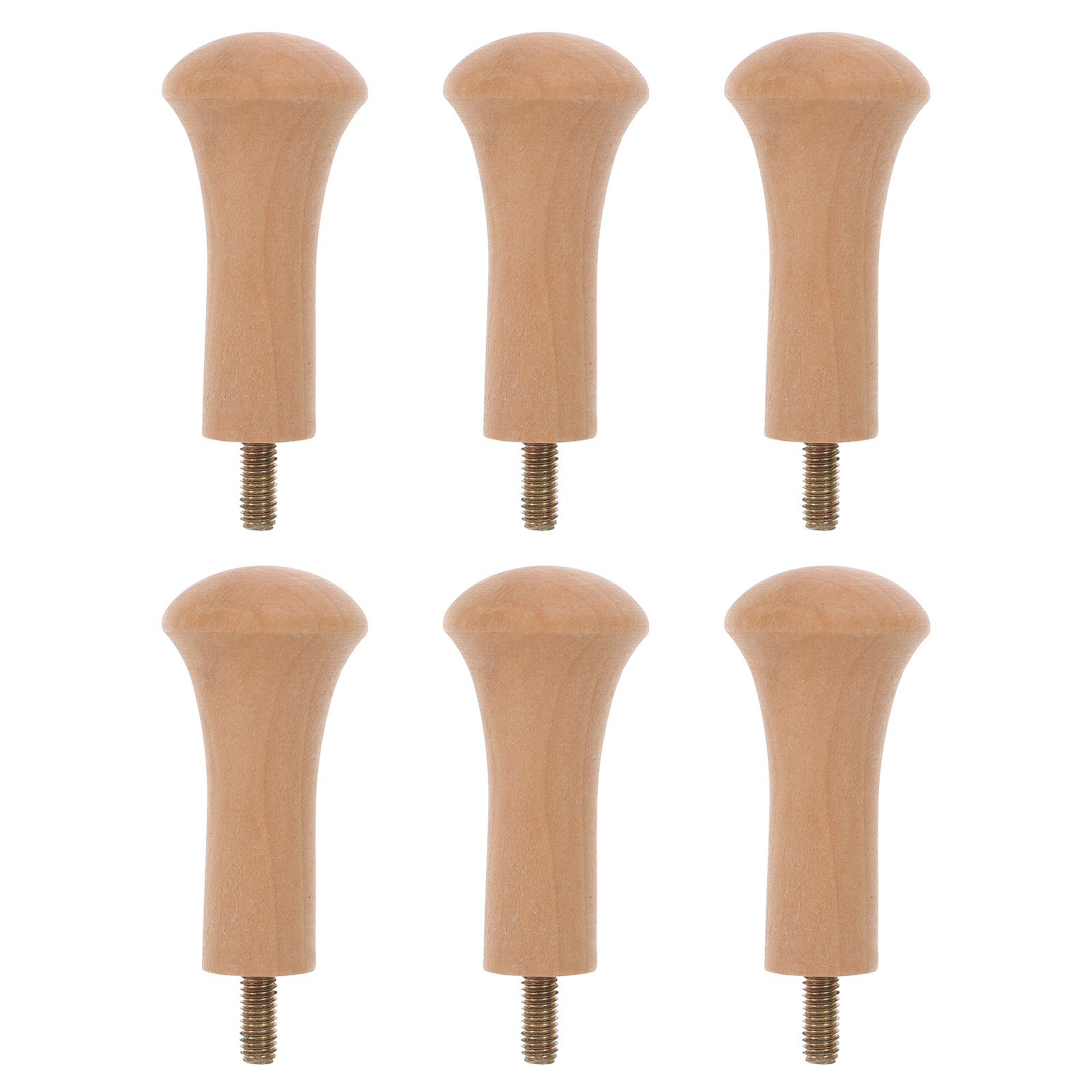 6Pcs Wood Wall Hooks Wall Mounted Coat Hooks Rustic Heavy Duty Clothes