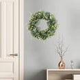 thumbnail image 2 of AMLESO 18" Welcome Eucalyptus Wreath Front Door Garland Artificial Green Leaves Spring, 2 of 8