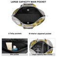 thumbnail image 3 of Sunflower Women's Large Weekend Travel Bag Moving Canvas Handbag Thick Double Layer Beach Weekend Travel Unisex Hospital Maternity Delivery with Toiletry Waterproof, 3 of 5