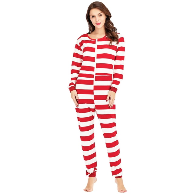 Pijamas de lana para adultos, ropa de dormir con capucha, mono de Navidad, peleles de felpa, Camisón con estampado de rayas de dibujos animados