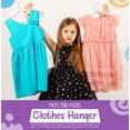 thumbnail image 4 of Utopia Home Kids Hangers 60 Pack - 11 Inch Plastic Baby Hangers for Closet - Childrens Hanger for Clothes & Infant Hanger for Closet - Non-Slip Shoulder Grooves, Strap Hooks & Pants Bar (White), 4 of 7