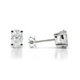 thumbnail image 3 of 3.00 Carat Stunning Oval Cut Moissanite Diamond Wedding Stud Earrings for women Solid 18K White Gold Push Back Beautiful Studs Earring, 3 of 5