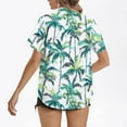 thumbnail image 4 of Youyipin Women'S Clothing Hawaiian Shirts For Women Summer Beach Shirt Tropical Shirts Womens Hawaii Button Down Short Sleeve Blouses Button Up Tops Beach Vacation Clothes, 4 of 5