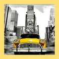 thumbnail image 1 of Great Art Now Vintage Taxi in Times Square, NYC (detail) by Julian Lauren, Framed Wall Art, 14W x 14H, 1 of 3