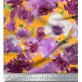 thumbnail image 1 of Soimoi Poly Georgette Fabric Flower Watercolor Print Sewing Fabric Yard 52 Inch Wide, 1 of 1