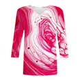 thumbnail image 6 of Womens' Fashion 3/4 Sleeve Plus Size Shirts Tops Spring And Summer Print Top Collar Button Sexy Shirt 3/4 Sleeve Long Sleeve V Neck Top/Shirt Gifts for Womens On Clearance!, 6 of 7