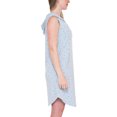 thumbnail image 3 of Bobeau Women's Soft French Terry Hooded Sleeveless Dress (Blue Tossed Star, X-Large), 3 of 3
