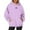 Purple, variant on Women Blouses Crop Top Sweater with Zippers Ladies Cute Sweatshirts Woolly Threads Sweatshirt Oversized Pullovers Women Boy Girl Sweatshirt No Hood Sweatpants Small Brown M