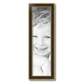thumbnail image 2 of ArtToFrames 7" x 25" Black Panel With Gold Lip Picture Frame, 7x25 inch Multi Wood Poster Frame (WOM-5092),  Pack, 2 of 7