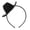 E, variant on Cowgirl Hat Headband Pink Feather Hat Decor Hair Hoop Mini Cowboy Hat Accessory Portable Cowgirl Headpiece