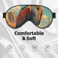 thumbnail image 5 of Uemuo Western Desert Cactus Bald Eagle Pattern Sleep Eye Mask - Light Blocking Sleep Mask Blocking Out Light Perfectly, Soft and Comfortable Night Eye Mask, Eye Blinder, 5 of 7