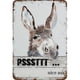 thumbnail image 1 of Placa Metal Vintage Burro Pintura Hierro Rectangular Arte Pared Del 20x30cm, 1 of 9