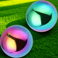 thumbnail image 1 of Minkissy 2 Pcs Boules Rondes en Acier Inoxydable Ornement de Pelouse Sphérique Coloré, 1 of 8