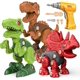 thumbnail image 1 of Toy for 4 5 6 7 Year Old Boys Take Apart Dinosaur Toys for Kids Building Toy Set with Electric Drill Construction Engineering Play Kit STEM Learning, 1 of 5