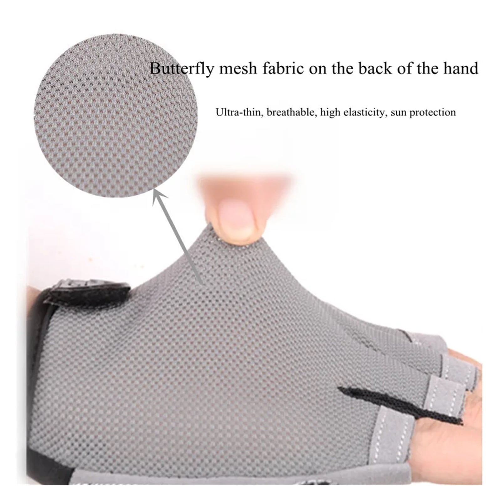 Men's Cycling Gloves Anti-slip MTB Bike Bicycle Motorcyclists Fingerless Gloves ,Flexible and Comfortable