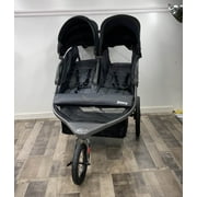 Angle View: Open Box Joovy Zoom X2 Double Jogging Stroller, 2021, Forged Iron