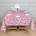 thumbnail image 3 of Pink Breast Cancer Square Tablecloth,Waterproof Square Table Cover,Wipeable Spillproof Washable Table Cover for Home Kitchen Party Decor 42"X42"(107x107cm), 3 of 6