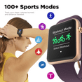 thumbnail image 4 of iTouch Air 4 Smartwatch: Rose Gold Case With Plum Silicone Strap 41mm, 4 of 6