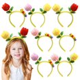 thumbnail image 4 of Bradem Cute Flower Headbands Novelty Spa Headband Funny Headbands Cute Flower for Kids Cute Flower Headband Caterpillar Red Flower Holiday Birthday Cute Flower Headband Children's Creative and Fun, 4 of 7