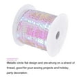 thumbnail image 3 of Uxcell 100Yards 6mm Flat Sequin Strip Spangle Paillette String Sequin Trim White, 3 of 6