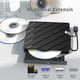 thumbnail image 3 of Unidad Externa de CD/DVD para Computadora Portátil, Reproductor de CD/DVD Portátil Ultradelgado USB 7 en 1, Grabadora de Disco Externa, 3 of 5