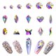 thumbnail image 5 of Jumpingount Conjunto de decoración de uñas para mujer, accesorios para uñas, hermoso y elegante kit de decoración de manicura DIY para mujer, Juegos de manicura Vistoso, 5 of 6
