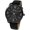 Black, variant on Collections Women's Stitched Vegan Leather Oversized Watch (Black and Silver)