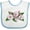 White and Blue, variant on Inktastic Mountain Laurel Flowers Boys or Girls Baby Bib
