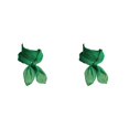 thumbnail image 2 of Qarigey Bufanda de gasa Estilo coreano Chica Ornamento Pañuelo pequeño Diseño delgado Pañuelo de mujer para el trabajo Casa Viajes Compras Verde Verde 2piezas Qarigey CBP381166, 2 of 6