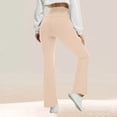 thumbnail image 5 of Turilly Women's Cozy Fleece Lined Flare Leggings High Waisted Thermal Yoga Pants for Winter Wear, 5 of 8