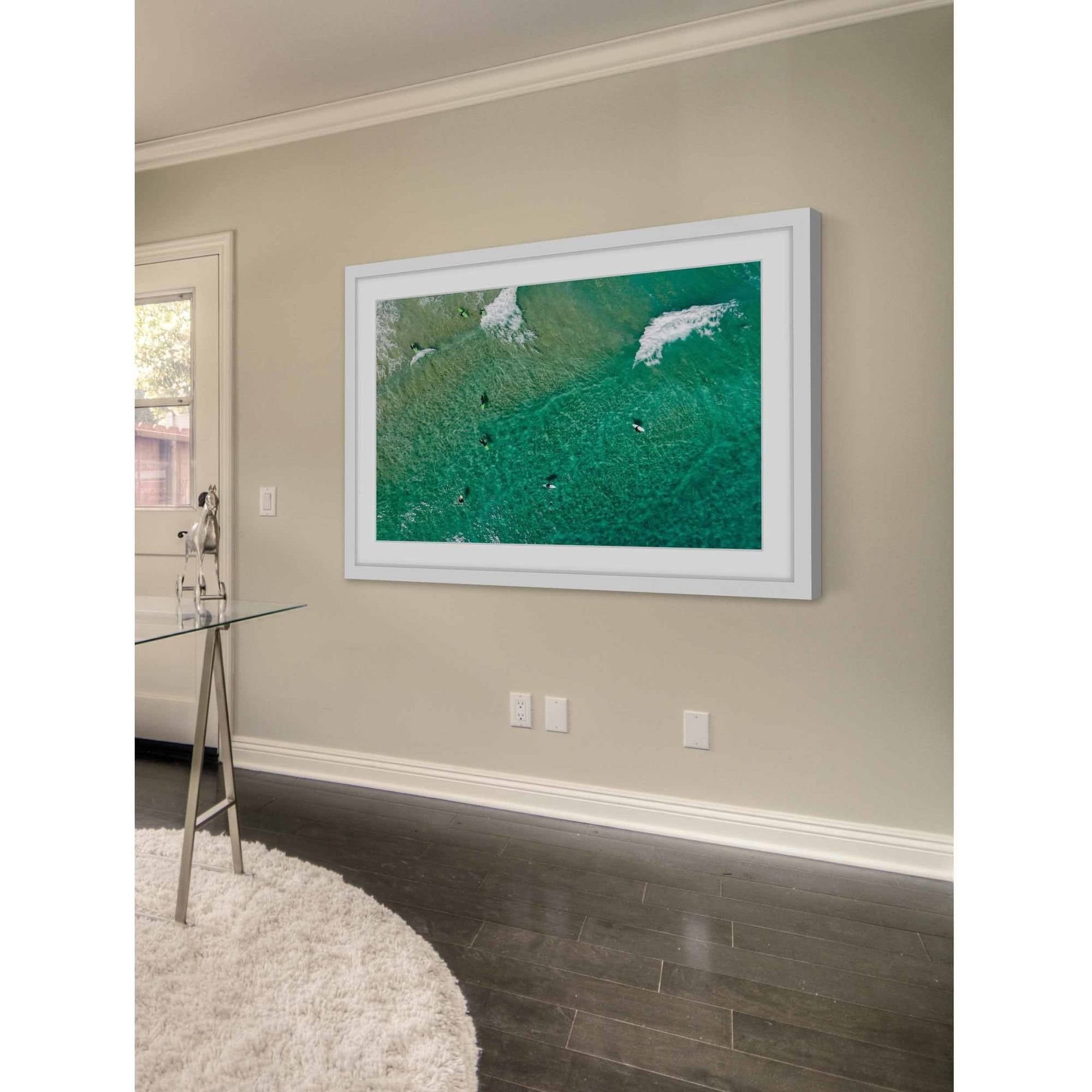 Marmont Hill "Paddling Out" By Karolis Janulis Framed Painting Art Print, 18.0" x 1.5"