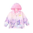 thumbnail image 5 of Miniso Kuromi-Chaqueta de manga larga con capucha para niñas, abrigo cortavientos de dibujos animados, regalo escolar exquisito para vacaciones, regalo de cumpleaños, 5 of 5