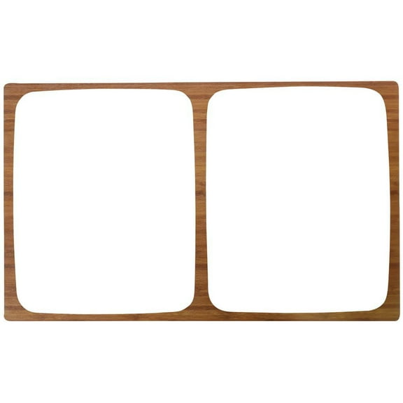 HUBERT® 1/2 Size Bamboo Melamine Cold Tile - 21"L x 12 3/4"W