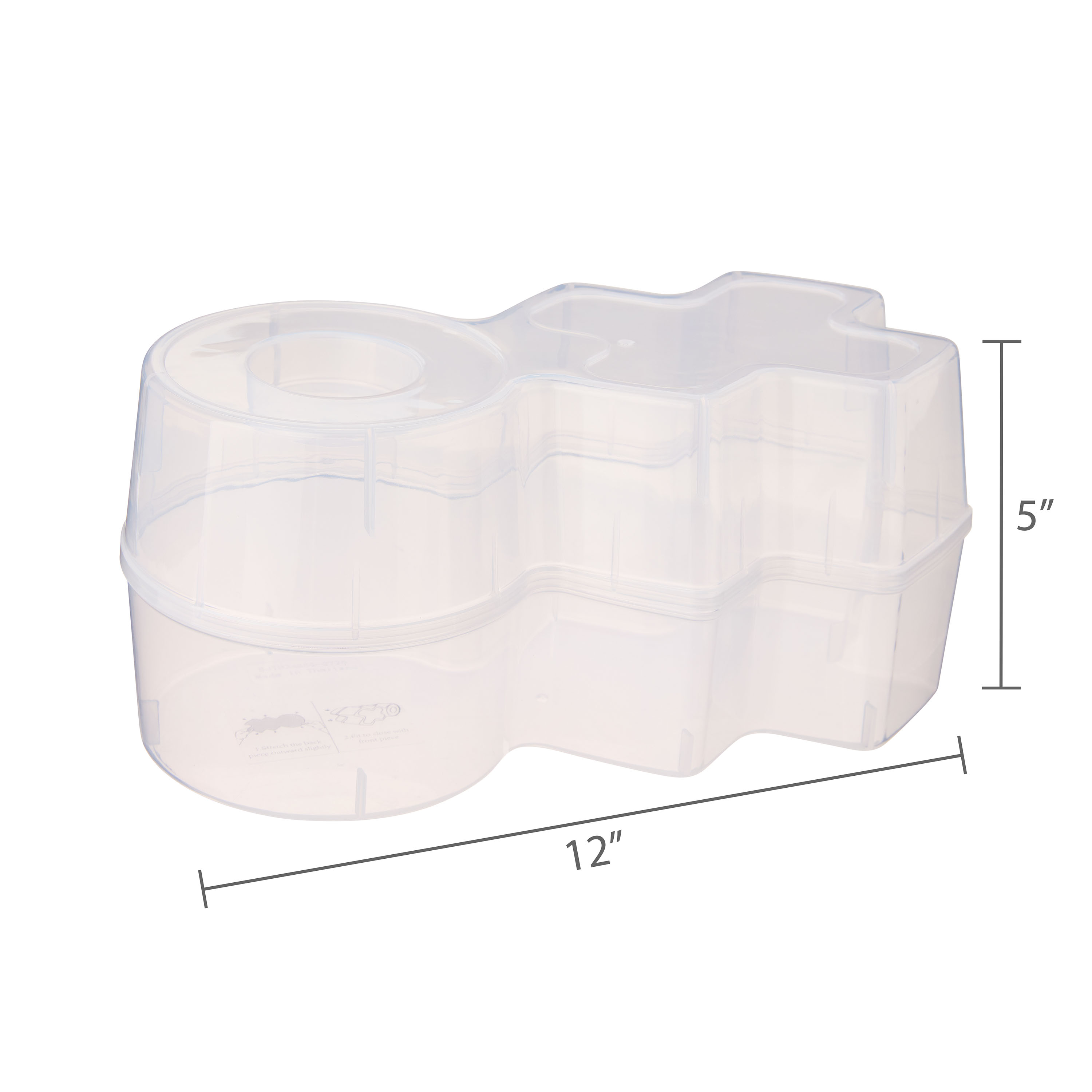 XO Container, Clear, 6", Valentine's Day by Way To Celebrate