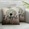 thumbnail image 3 of Nawypu  Throw Pillows Cover Dandelion Just Breathe Inspirational Quote About Freedom Miscellaneous Breath Doodle Air Flower Free Cushion Case  for Fall Home Decor, 3 of 5