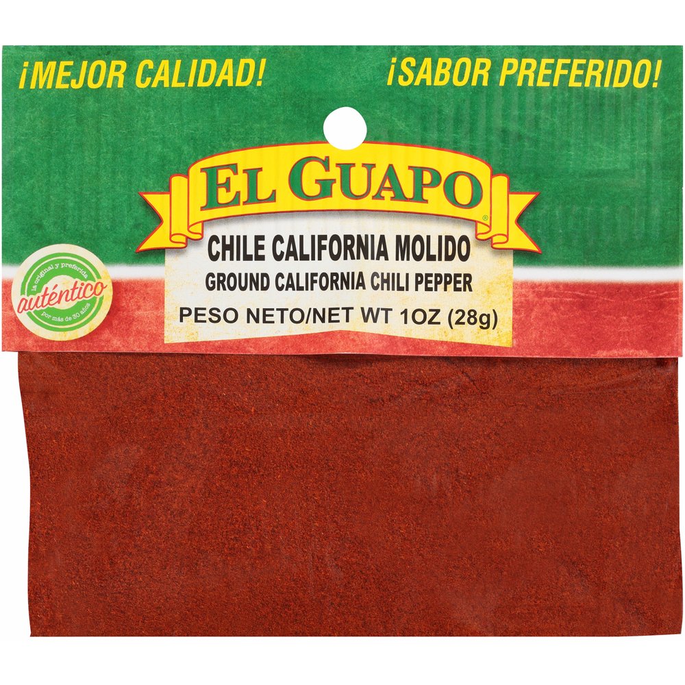 El Guapo Ground California Chili Pepper (Chile California Molido), 1 oz