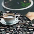 thumbnail image 3 of Ambesonne Asian Fitted Round Tablecloth, Tropical Peacock Birds Leaves, 45"- 56" Diameter, Laurel Green Rose and Ivory, 3 of 5